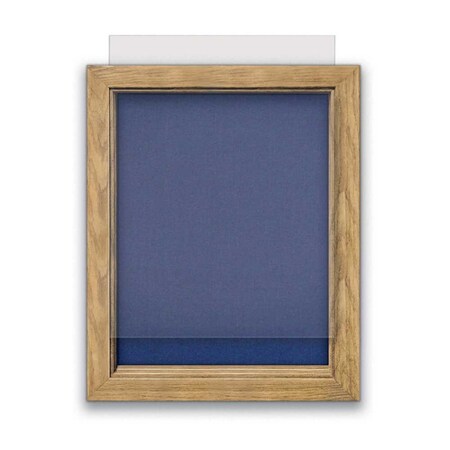 United Visual Products Indoor Enclosed Combo Board, 72"x36", Gold Frame/Blue & Burgundy UVCB7236G-BLUE-DBURGU